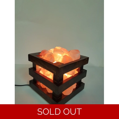 Himalayan Salt Wooden Basket style 5